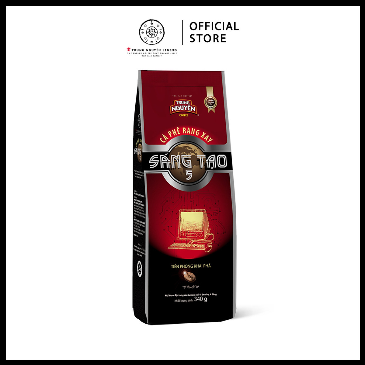 Trung Nguyên Legend - Cà phê rang xay Sáng tạo 5 - Bịch 340gr