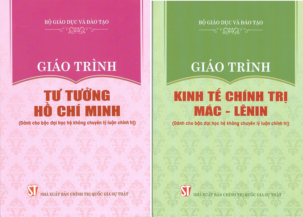 Combo Giáo Trình Tư Tưởng Hồ Chí Minh + Giáo Trình Kinh Tế Chính Trị Mác – Lênin (Dành Cho Bậc Đại Học Hệ Không Chuyên Lý Luận Chính Trị) - Bộ mới năm 2021