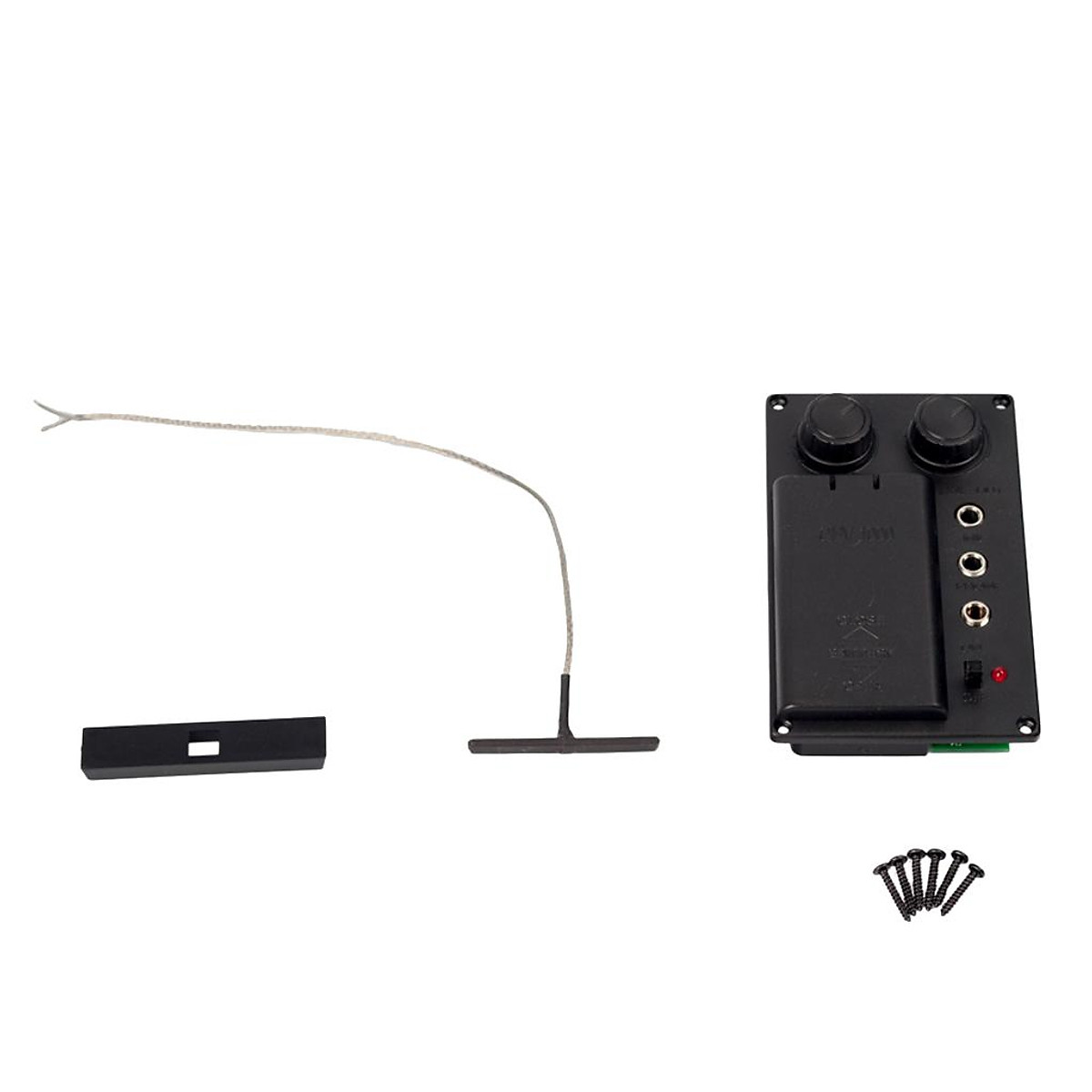 Violin Fiddle Silent EQ Pickup System with Piezo Set for Electric Violin
