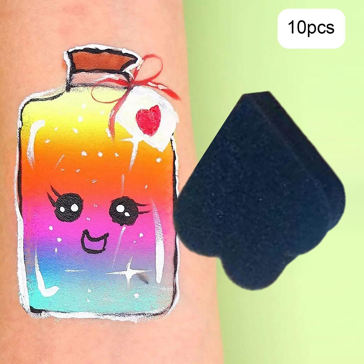 Dalidasy 15pcs Round Drawing Sponges Watercolor Painting Sponges DIY Graffiti Sponges