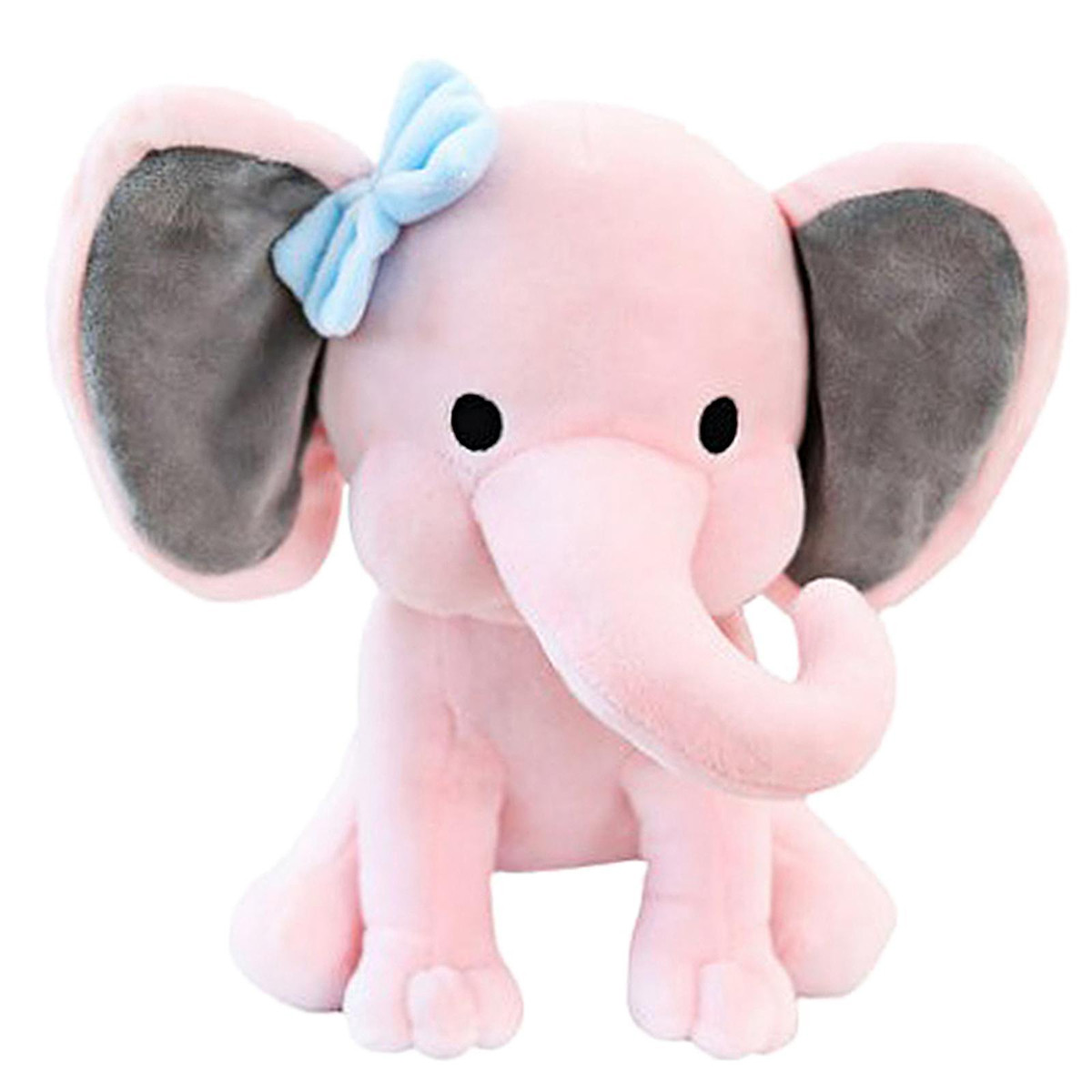 9.8in Elephant Plush Stuffed Animal Toy Throw Pillow for Sleeping ...