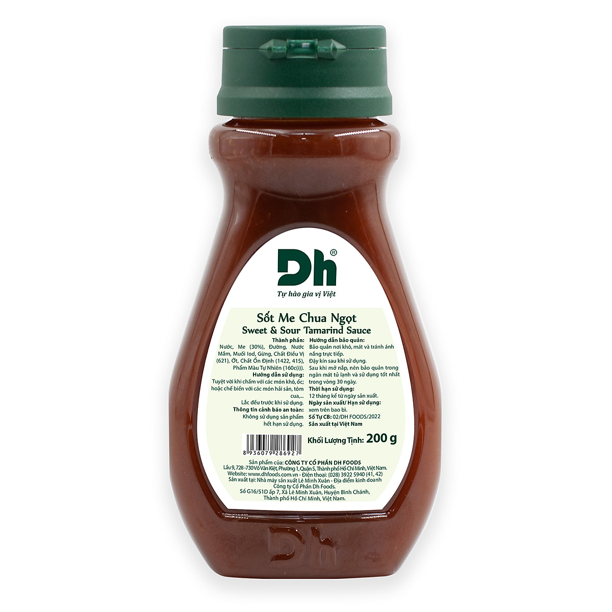Sốt Me Chua Ngọt 200gr Dh Foods - gia vị chấm và chế biến hải sản, các món nướng