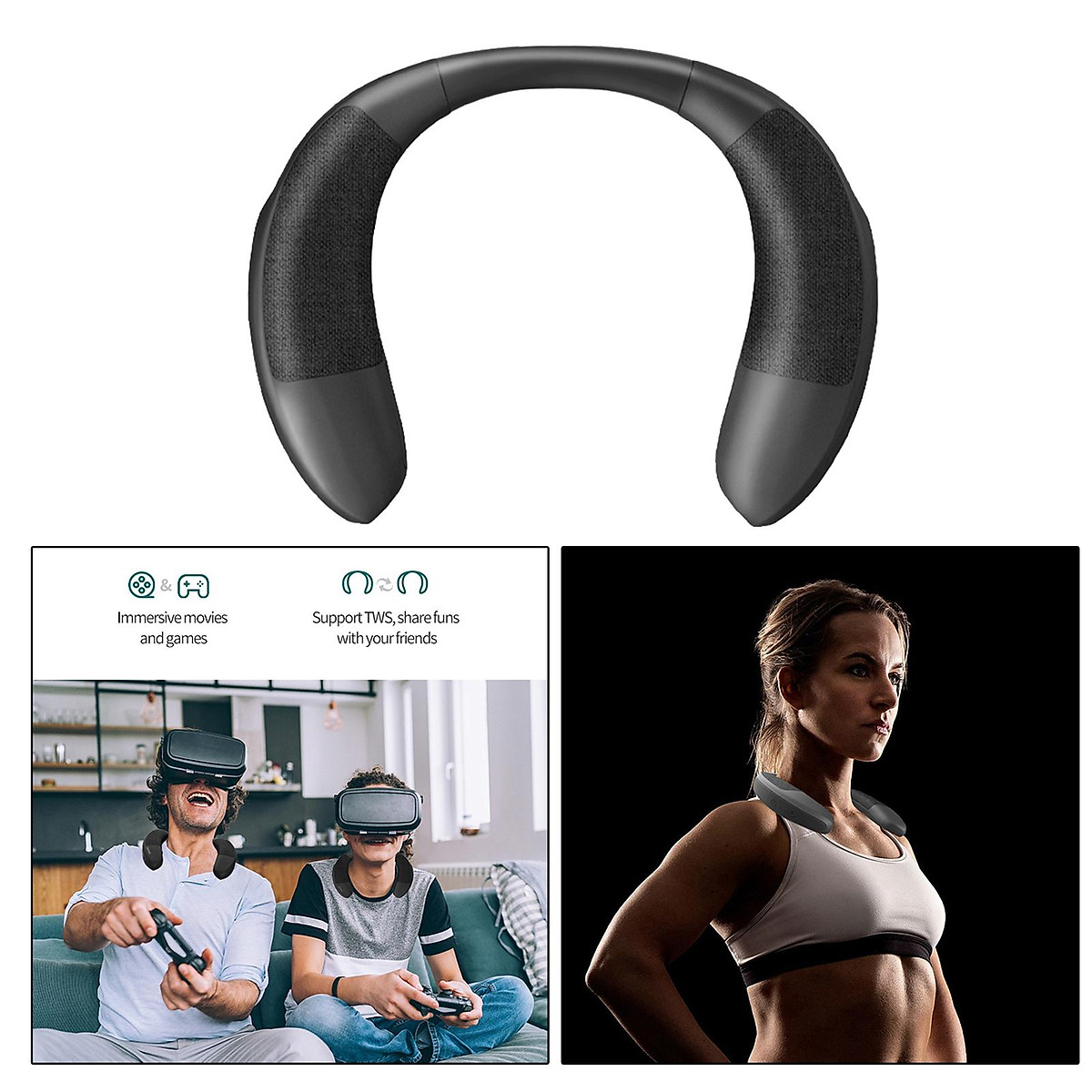 Wearable Wireless Speaker, Bluetooth 5.0, Low Latency, Personal