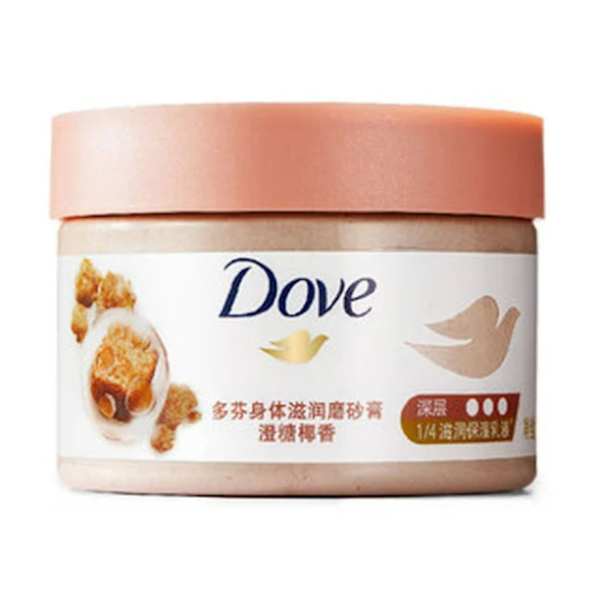 Smoothie Tẩy Da Chết Dưỡng Ẩm Toàn Thân Dove đường nâu & hương dừa 298g
