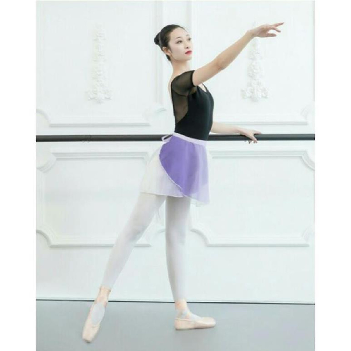 Đầm múa ballet bé gái Ginger World PD361  Trắng