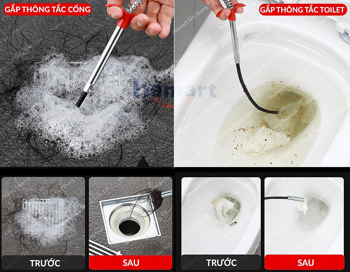 Dụng Cụ Gắp Rác Bồn Chậu 160 Cm Cây Gắp Rác Thông Tắc Bồn Chậu Nhà Vệ ...