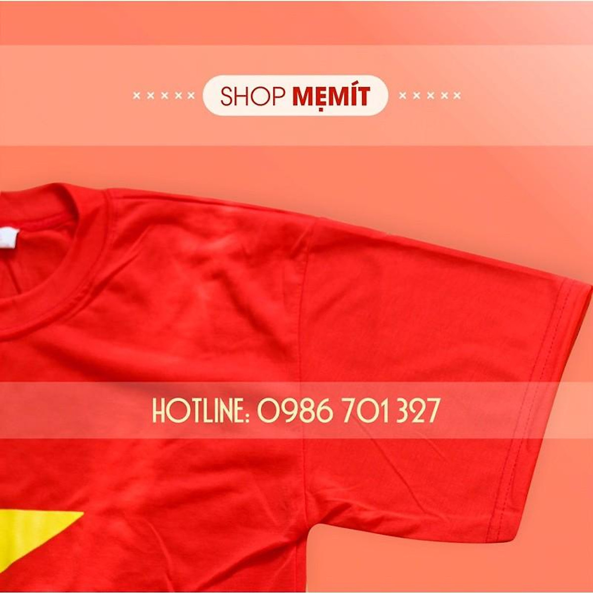 ÁO CỜ ĐỎ SAO VÀNG NGƯỜI LỚN, TRẺ EM ( Hàng Cotton chuẩn) Áo Cờ Đỏ Sao Vàng Người Lớn, Trẻ Em ( Hàng Cotton Chuẩn)