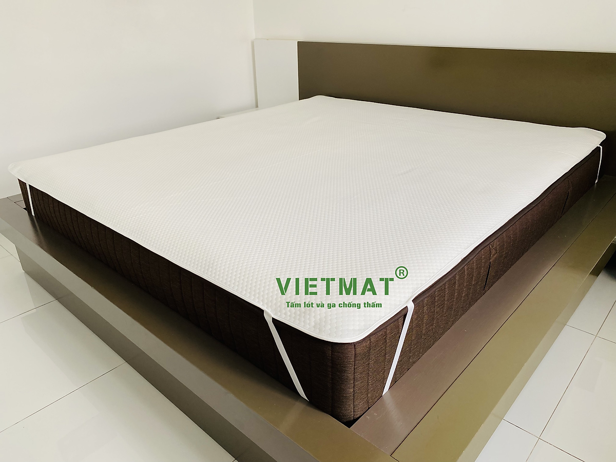 Tấm lót chống thấm cho bé VIETMAT TILO Cotton Organic nhiều size, nhiều màu