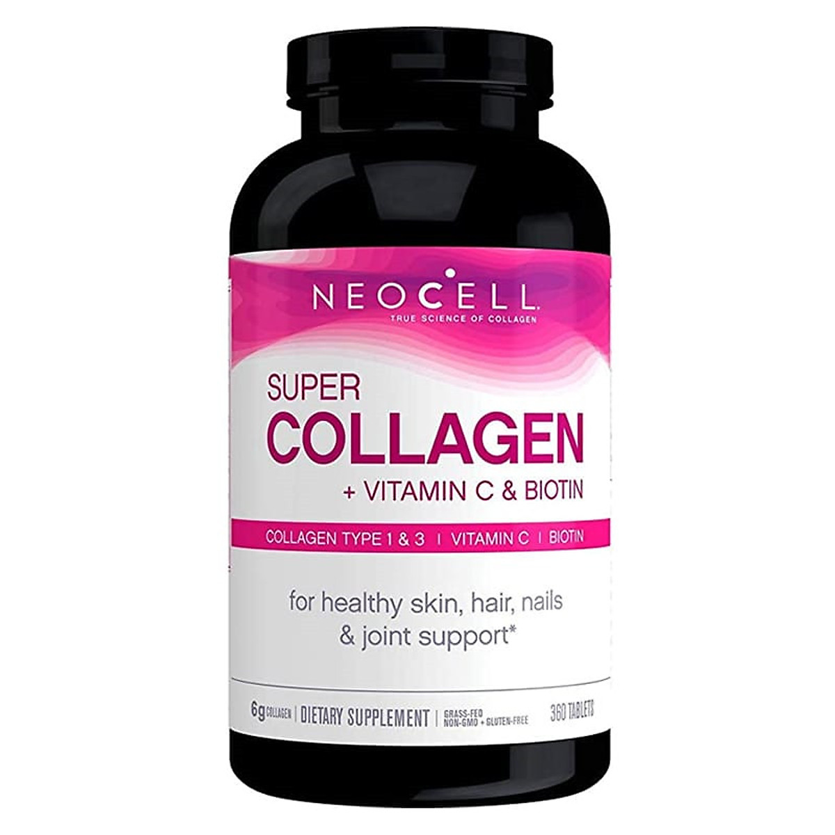 Viên uống NEOCELL Đẹp Da Khỏe Khớp Super Collagen +C Và Biotin (360 Viên) - Mỹ