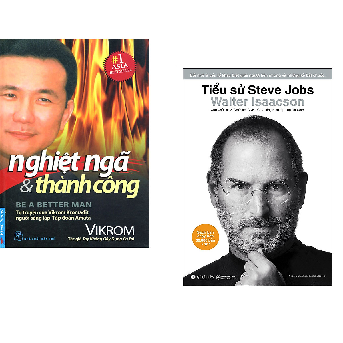 Combo 2 cuốn sách: Nghiệt Ngã & Thành Công + Tiểu Sử Steve Jobs