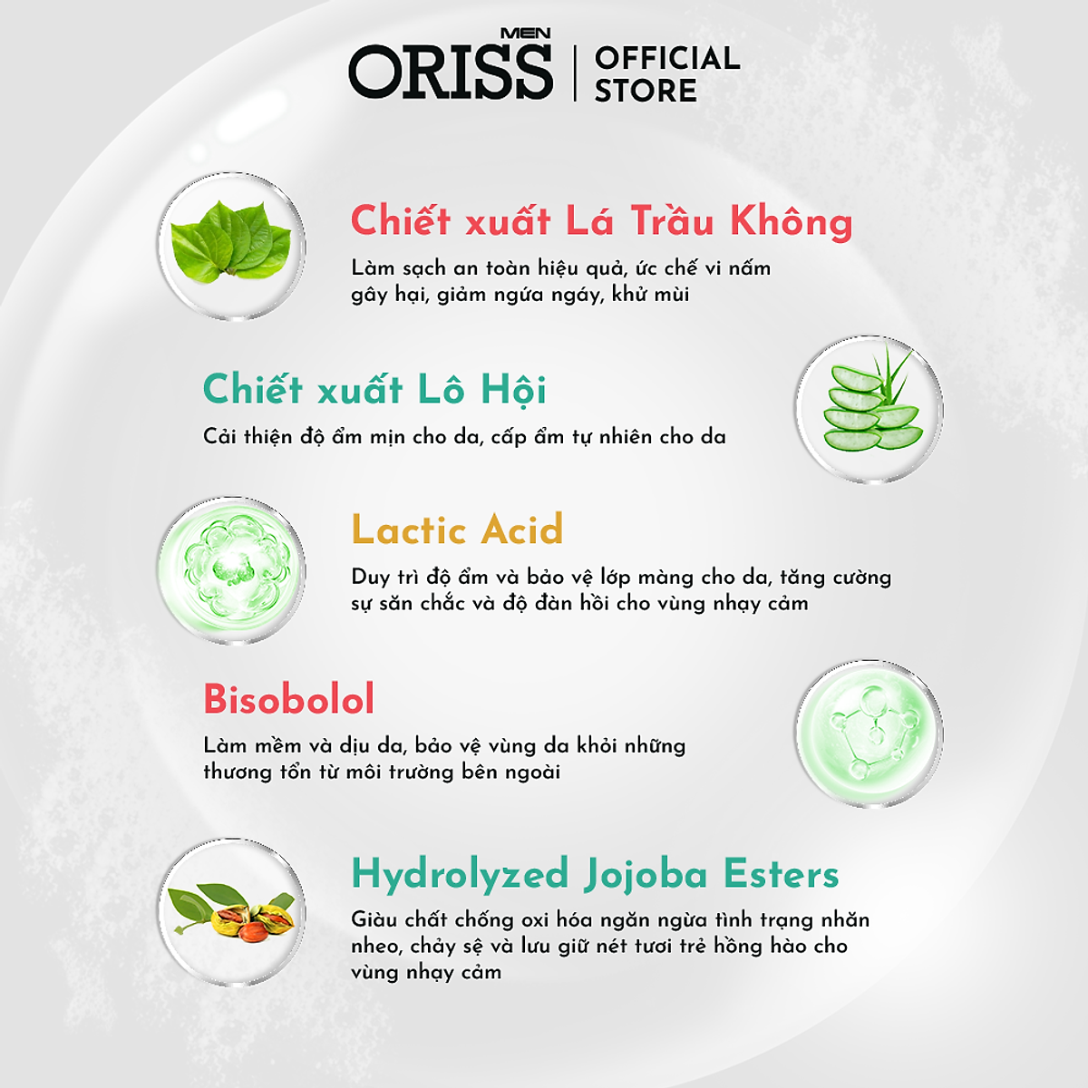 Dung Dịch Vệ Sinh Chuyên Dụng Cho Nam Giới Dạng Bọt Oriss Men Elegent 120ml/chai
