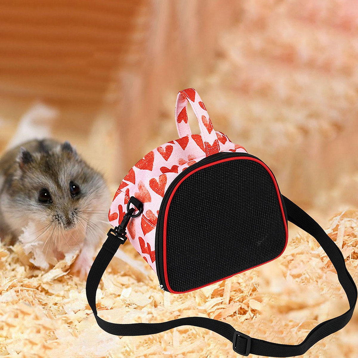Hamster Carrier Bag Portable Pouch Carrying Bag Small Animal Travel Bag