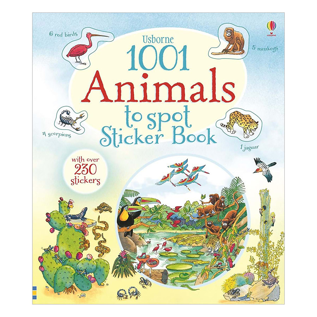 Mua Usborne 1001 Animals to spot Sticker Book Mua Usborne 1001 Animals to spot Sticker Book