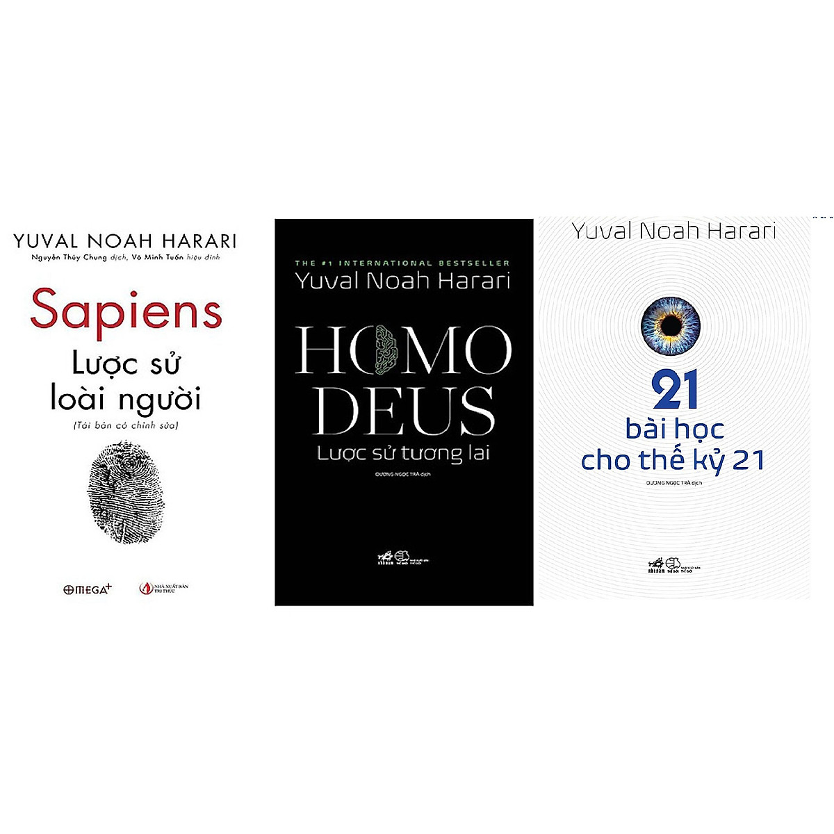Combo Sapiens: Lược Sử Loài Người và Homo Deus: Lược Sử Tương Lai + 21 Bài Học Cho Thế Kỷ 21 (Tác giả: Yuval Noah Harari)