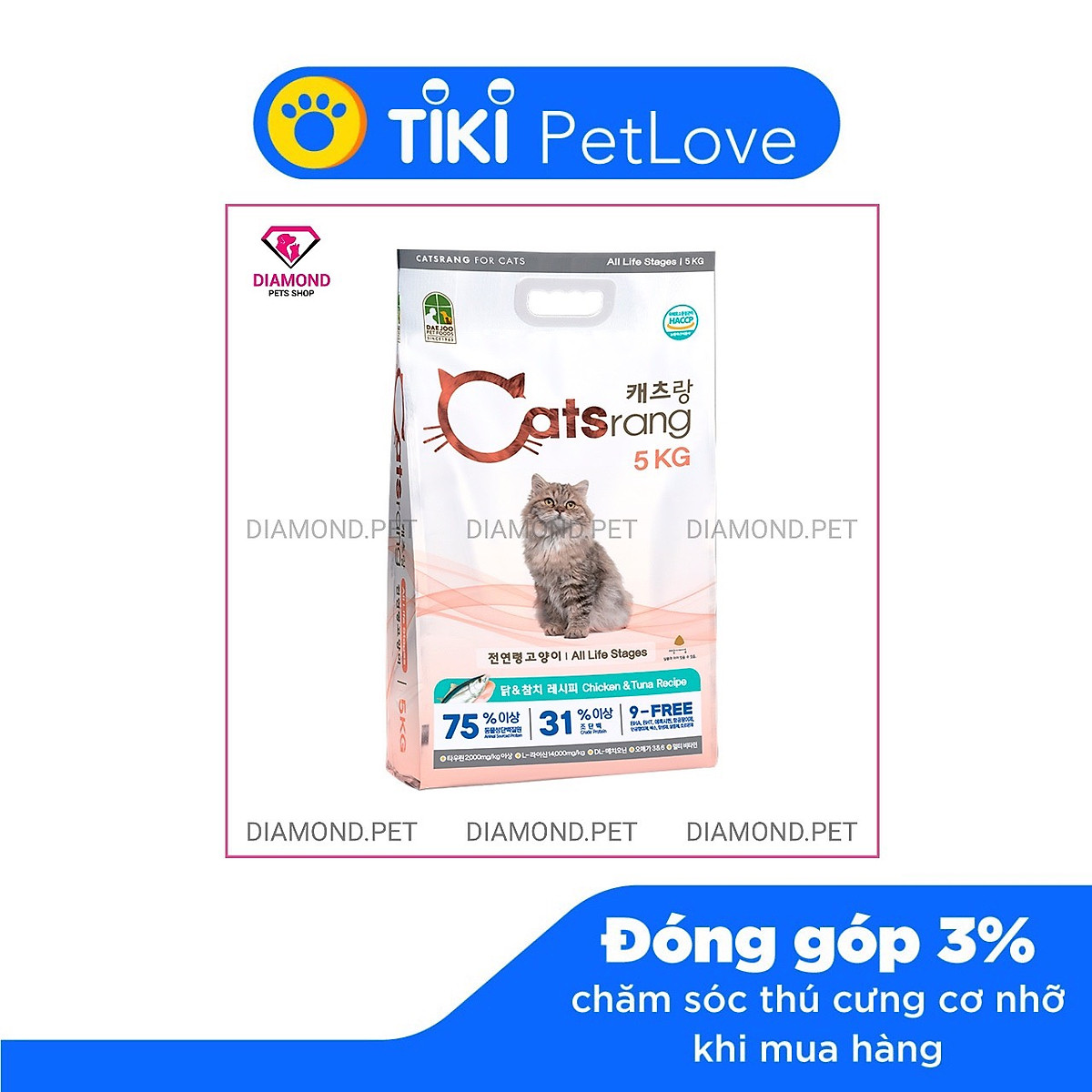 THỨC ĂN HẠT CHO MÈO MỌI LỨA TUỔI CATSRANG
