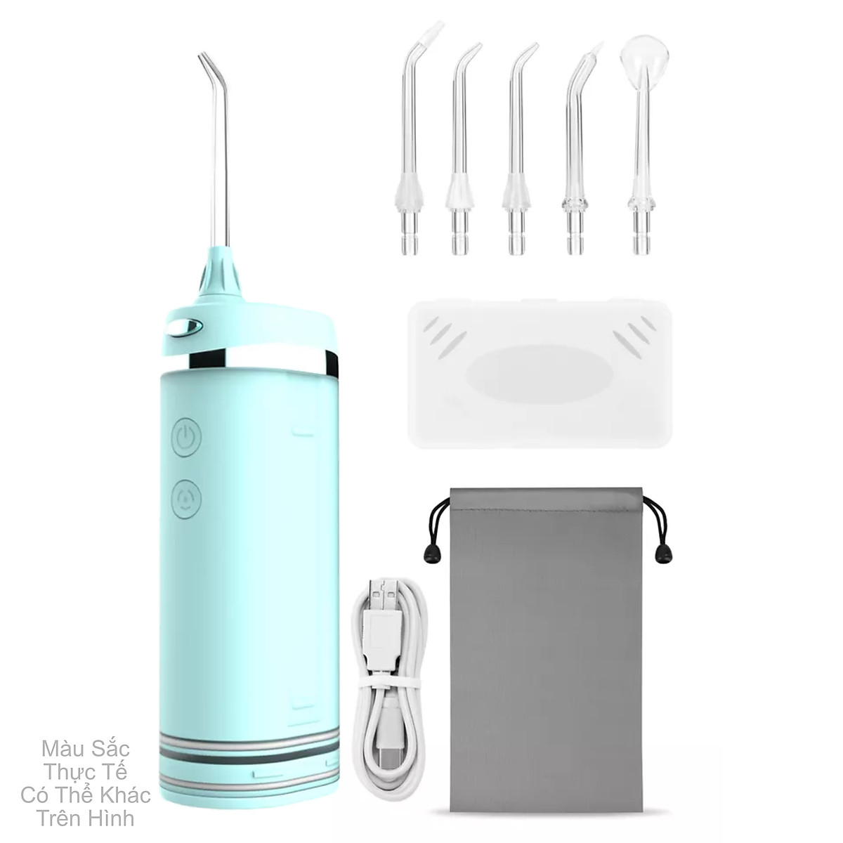 Tăm nước cầm tay H2ofloss HF-10, phiên bản tăm nước mini nhỏ gọn chỉ 14.5 cm dành cho người di chuyển nhiều