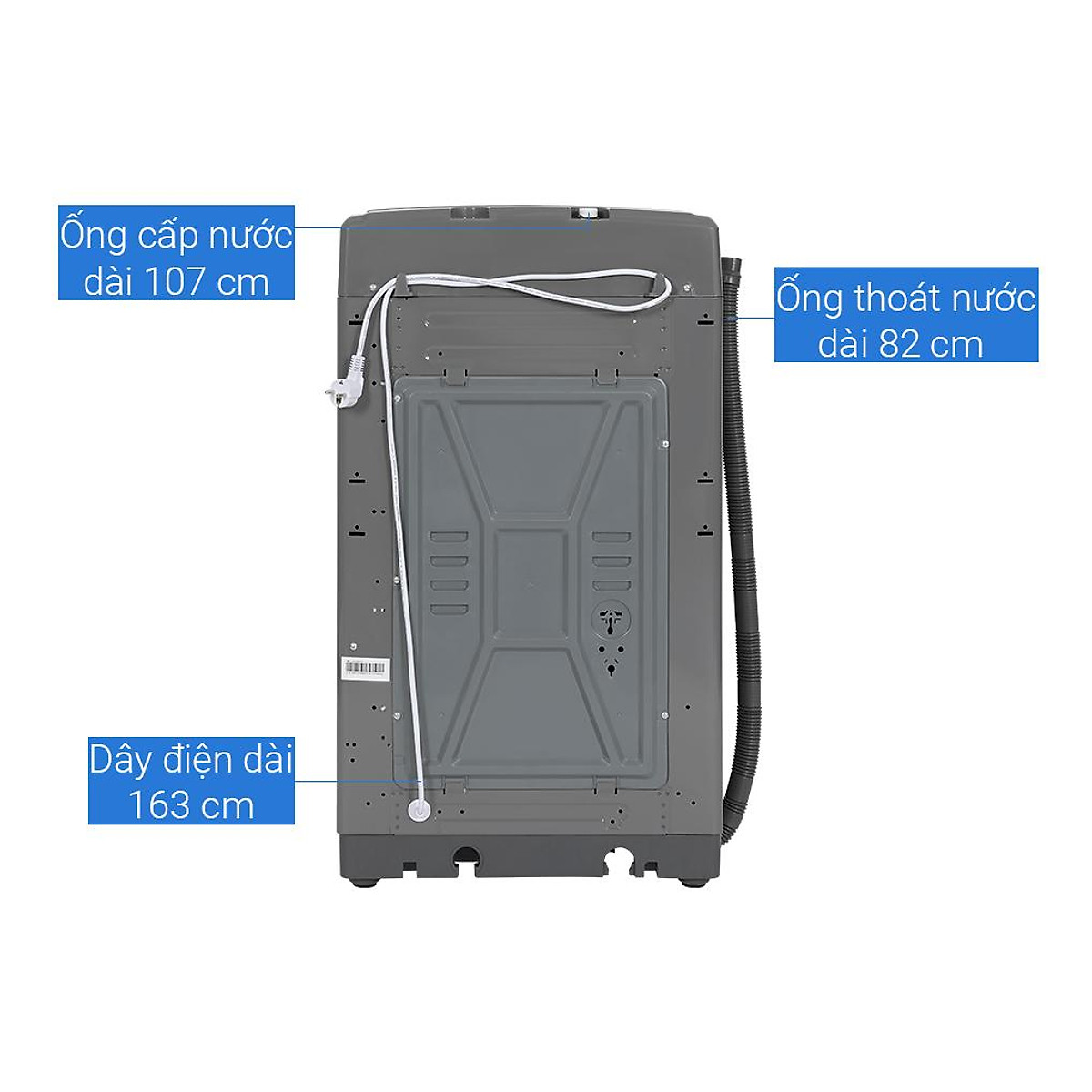 Máy giặt Casper 7.5 kg WT-75NG1 - Hàng Chính Hãng - Chỉ giao HCM