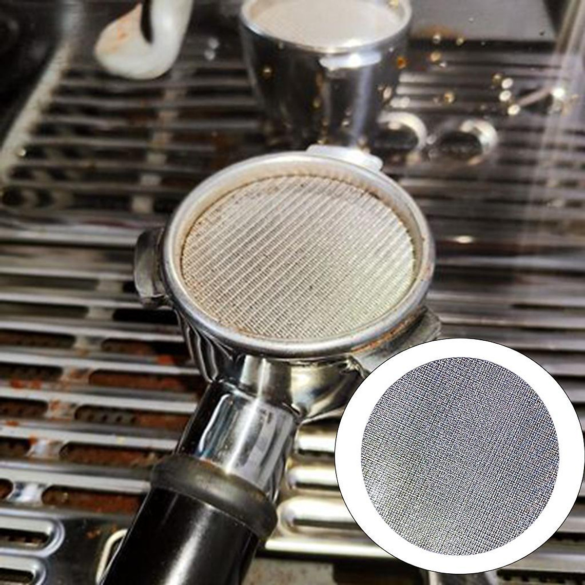 StainlESS Steel Coffee Filter Mesh Screen Filter 51mm Thiết bị gia