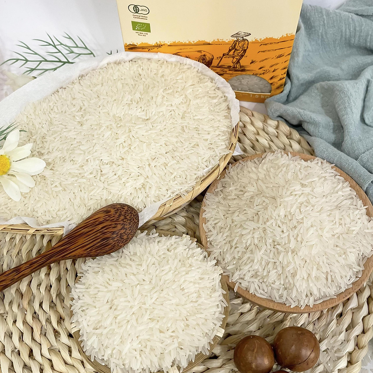 Gạo NÀNG THƠM thơm ngon giàu chất hữu cơ cao cấp thương hiệu ...