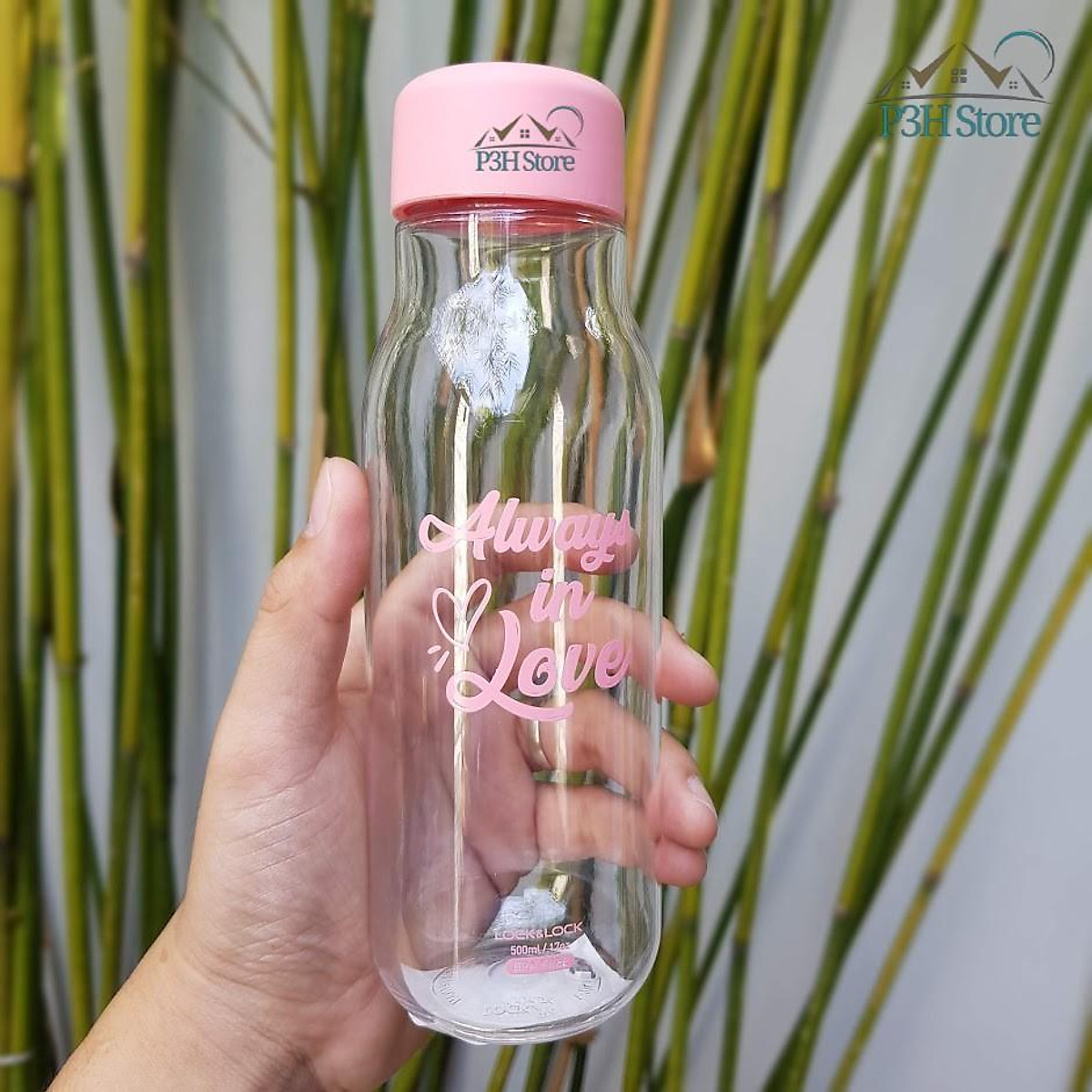 Bình nước nhựa Lock&Lock Milky dung tích 500ml BPA Free HAP654