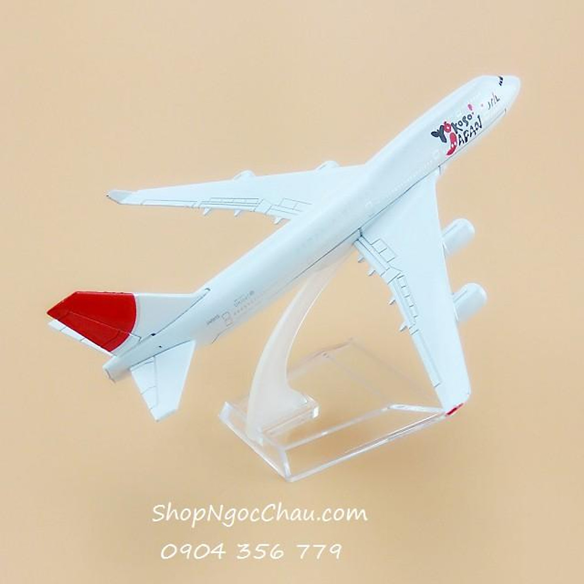 Mô hình mô hình Japan Boeing B787 có bánh xe và đèn led 47cm  Trang trí  nhà cửa khác