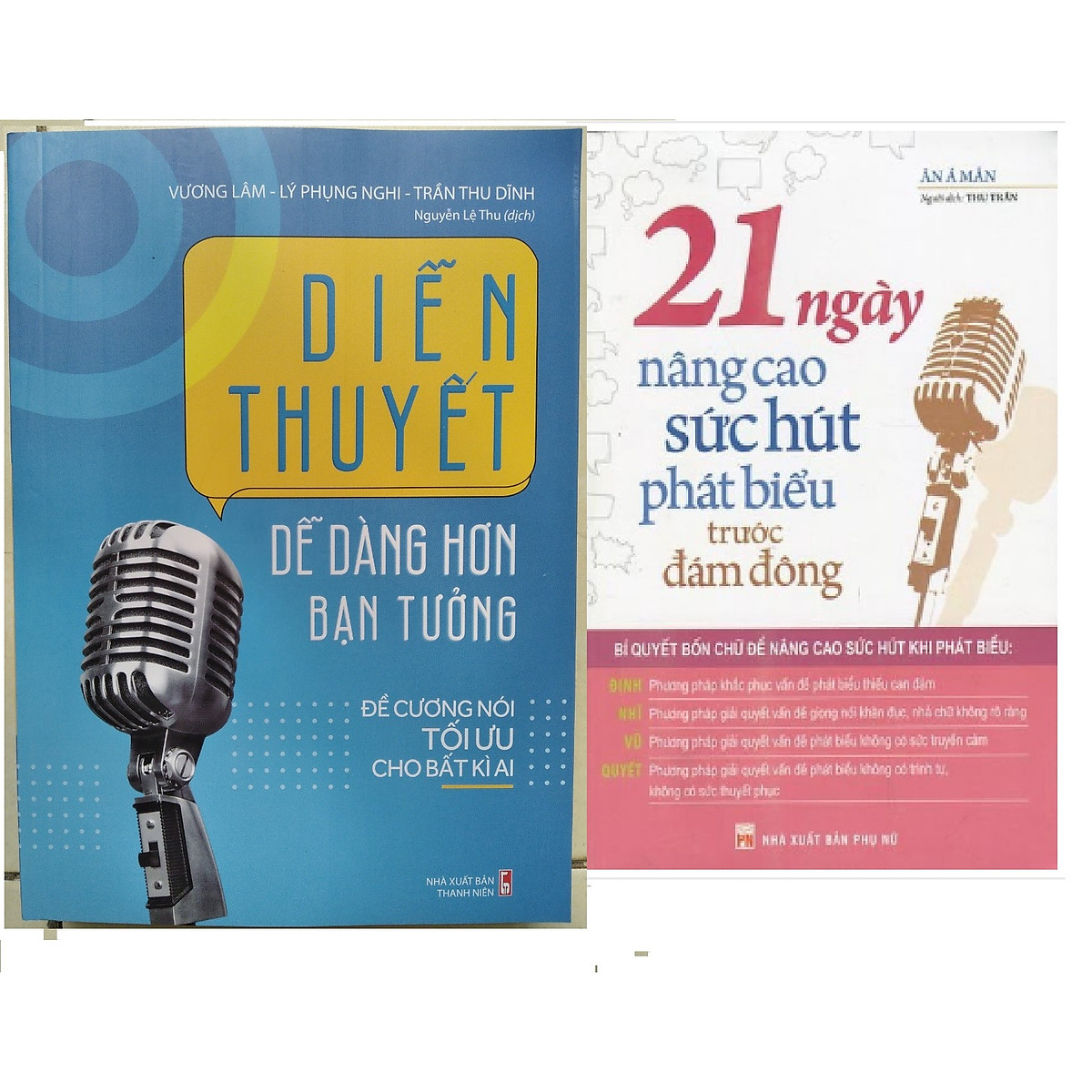 ComBo 2 Cuốn: Diễn Thuyết Dễ Dàng Hơn Bạn Tưởng+21 Ngày Nâng Cao Sức Hút Phát Biểu Trước Đám Đông