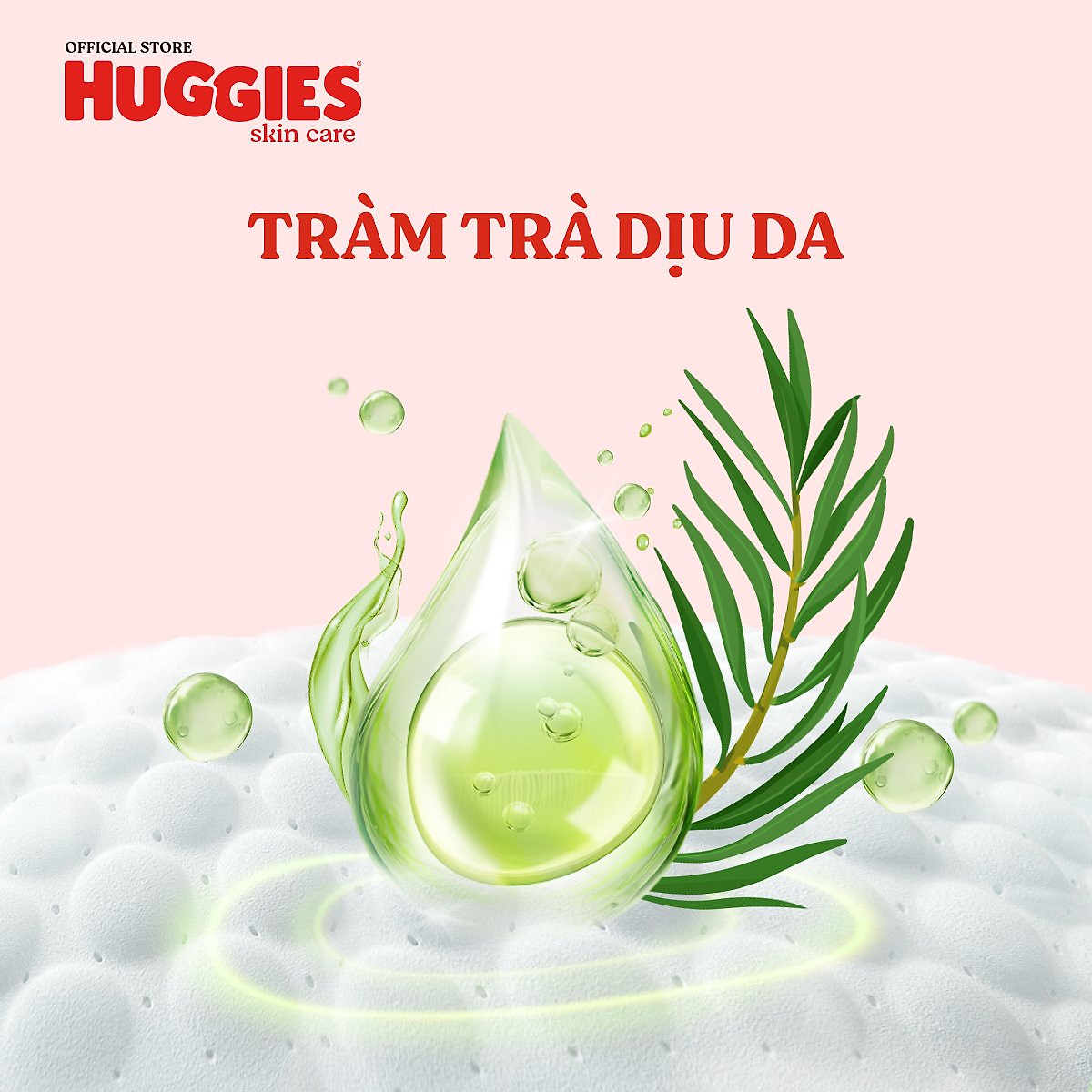 Tã/bỉm quần Huggies Skin Care Mega Jumbo XXL76+4 miếng với tràm trà dịu da