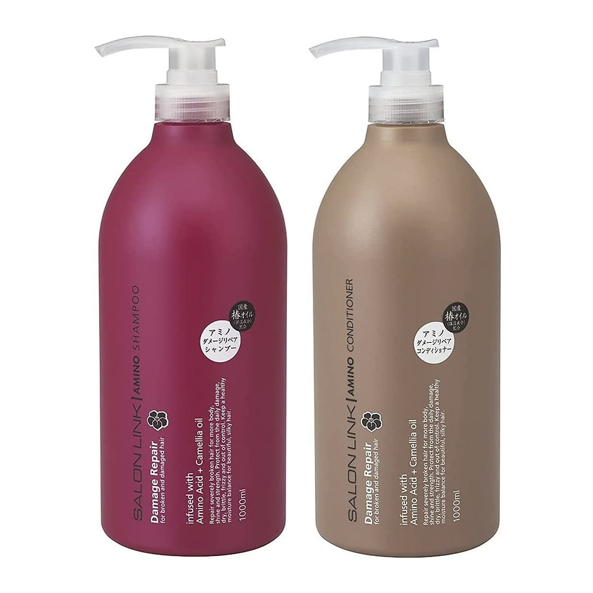 Dầu gội hoa trà phục hồi tóc hư tổn salon link 1000ml/chai