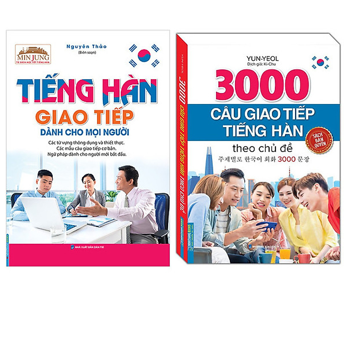 Combo Tiếng Hàn Giao Tiếp Dành Cho Mọi Người+3000 câu giao tiếp tiếng Hàn