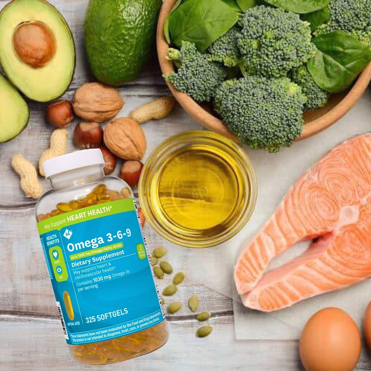 Dầu cá Omega 369 Member’s Mark Supports Heart Health Mỹ tăng sức khỏe