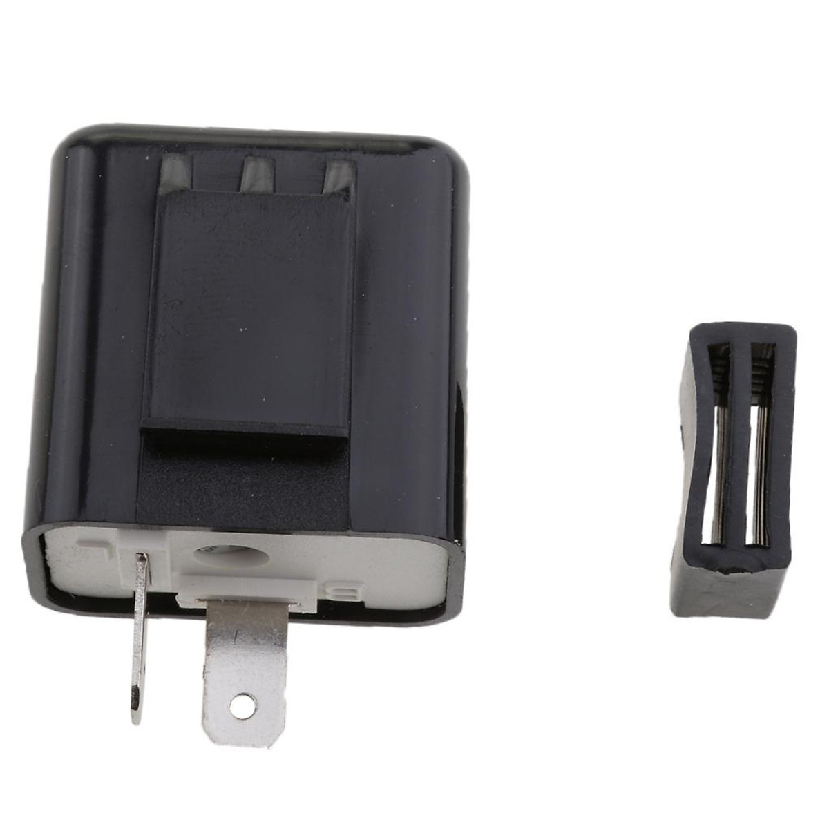 Motorcycle Flasher Relay Replacement 12V 2 Pin Black Phụ kiện xe máy
