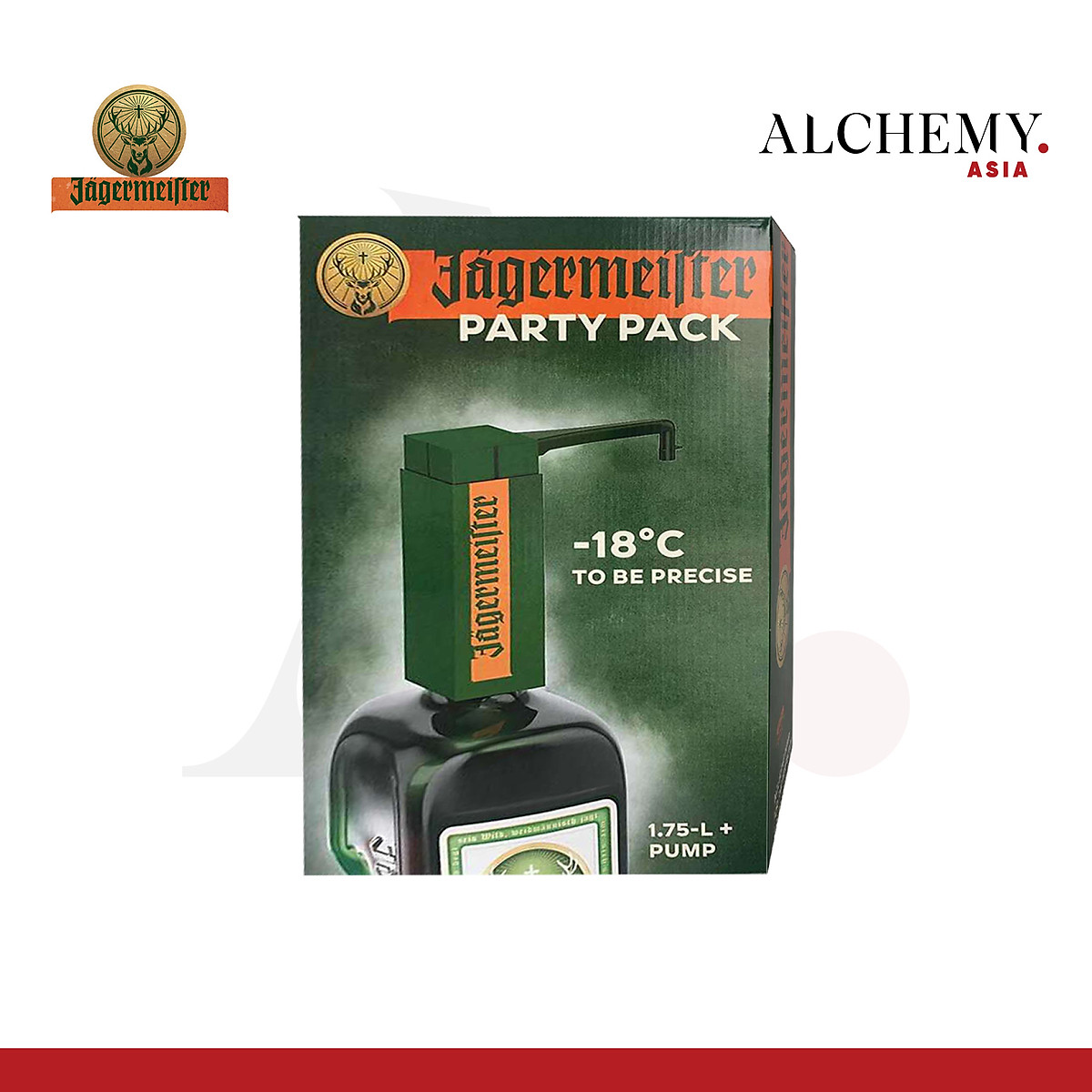 Rượu mùi Jagermeister 35% 1750ml - tặng kèm HANDPUMP