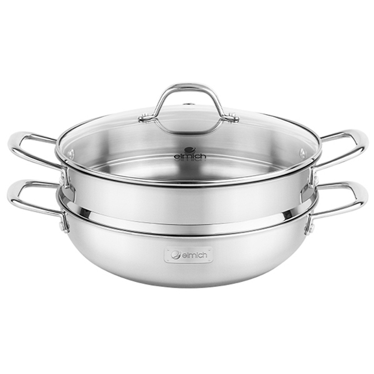 Chảo hấp đa năng Inox liền khối Elmich Trimax Czech EL-3832 size 28cm