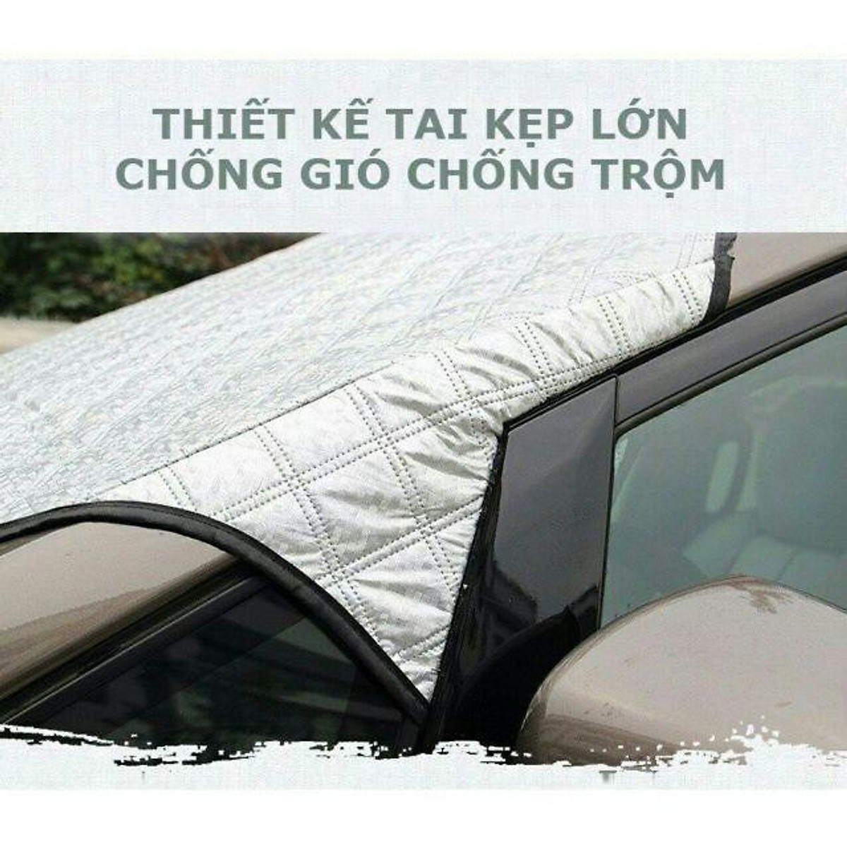 Tấm Bạt Che Nắng Kính Lái Ô Tô, Xe Hơi Tráng Bạc 4 Lớp Chống Nóng Cách Nhiệt Tránh Tia UV Bảo vệ Xe