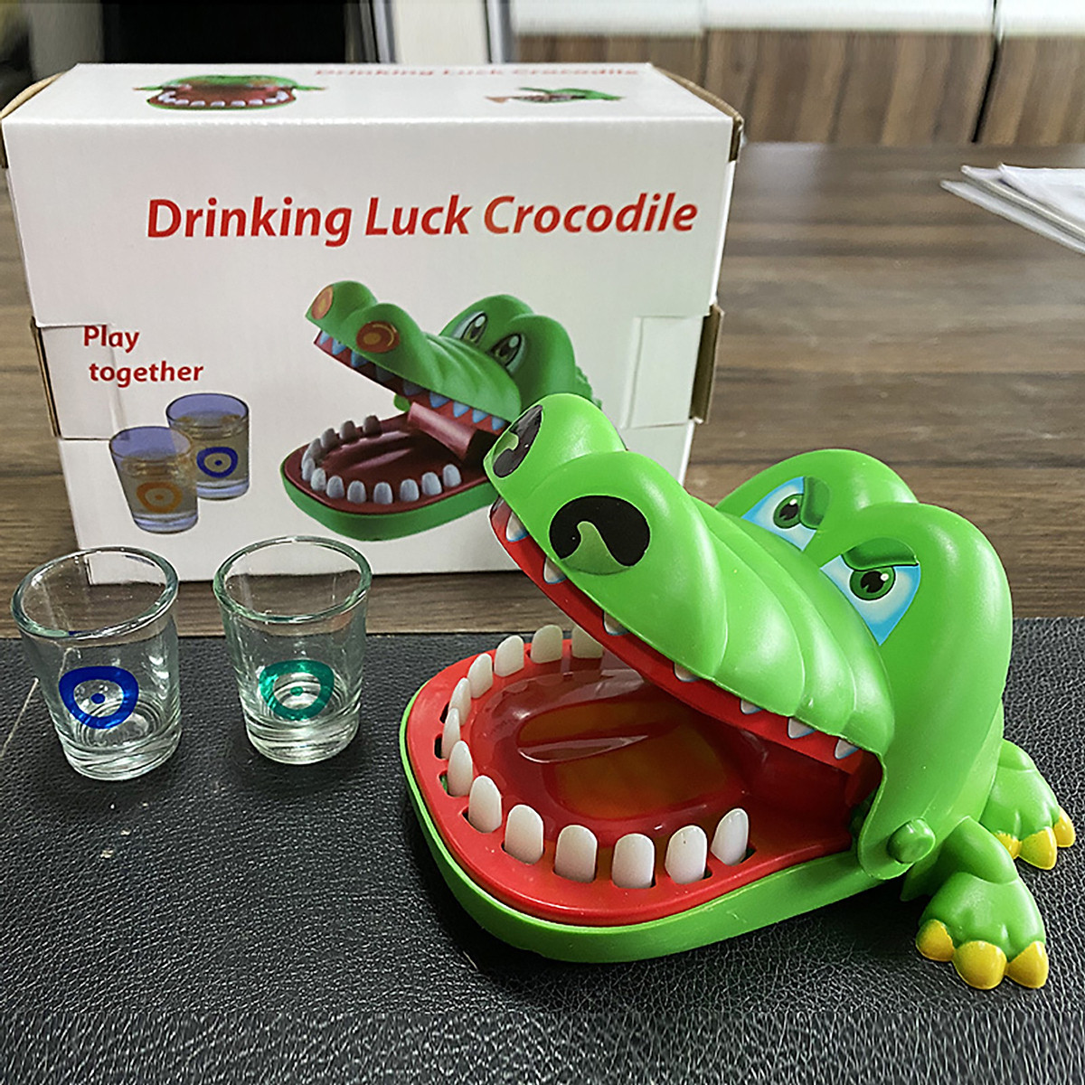 Bộ Trò Chơi Crocodile Drinking Khám Răng Cá Sấu Uống Rượu Bia Thú ...