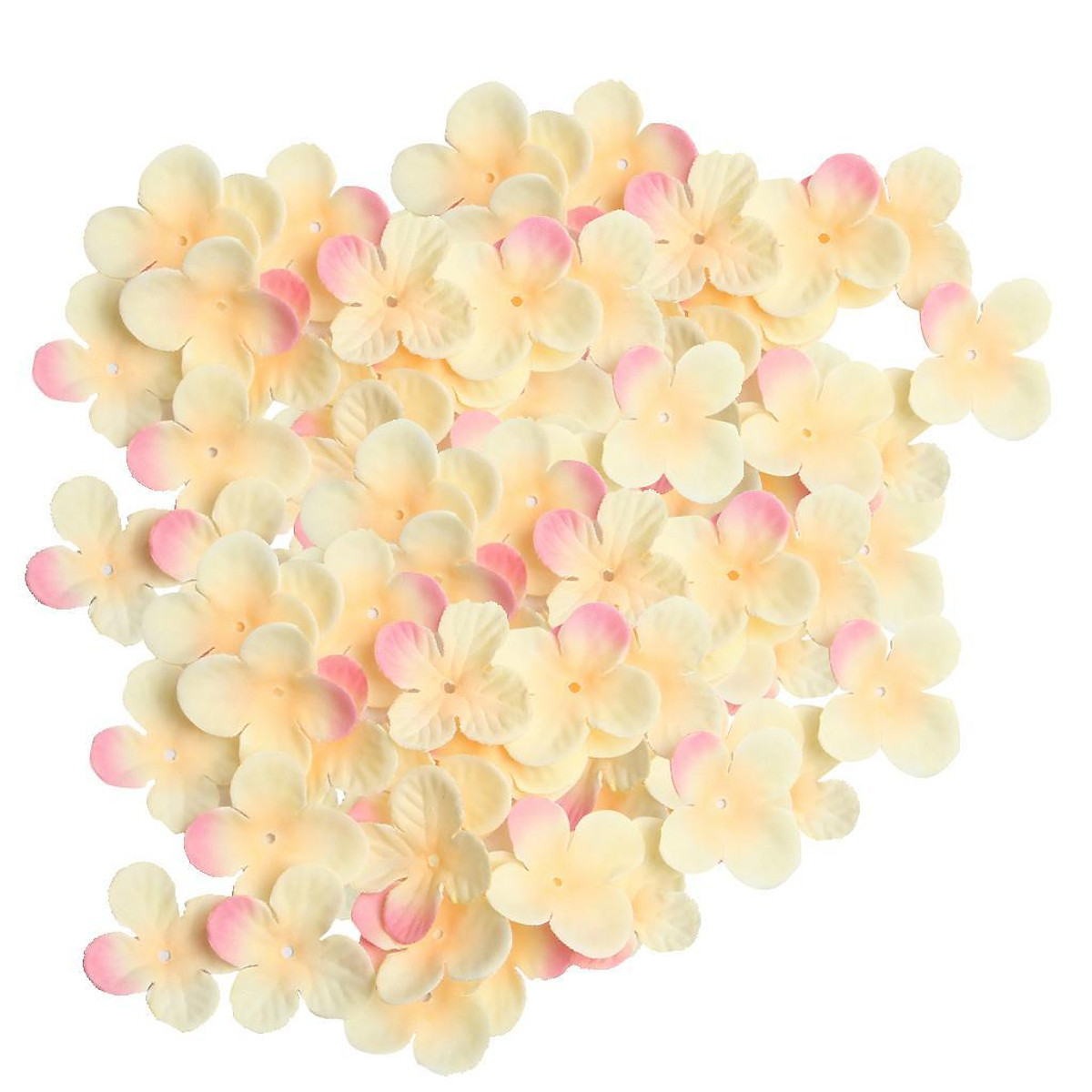 3X 500 Pieces Artificial Rose Flower Petals for DIY Hair Bow Craft Champagne
