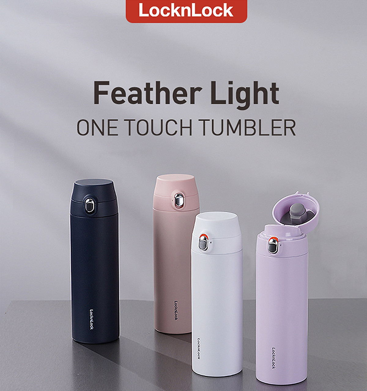 Bình Giữ Nhiệt LocknLock Featherlight One-touch Tumbler LHC3257 500ml
