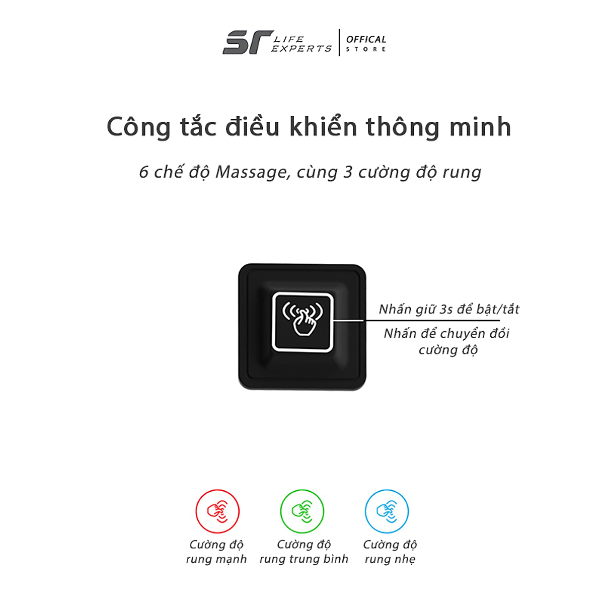 Gối Tựa Đầu Ô Tô Tích Hợp Massage 6 Chế Độ Cao Cấp, Gối Kê Cổ Cao Su Non , Chống Đau Mỏi Cổ Vai Cột Sống Lưng - Sairui