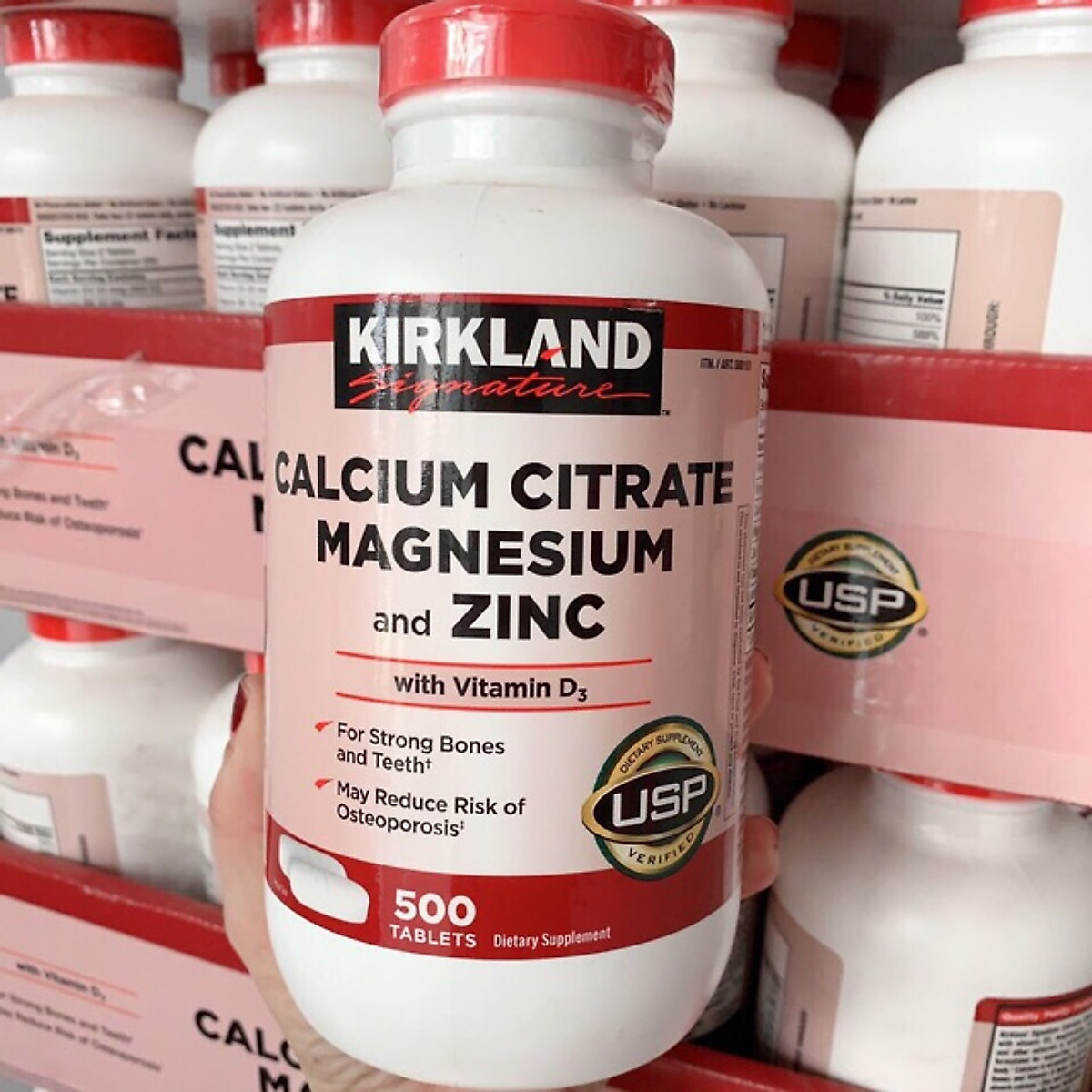 Canxi Cho Người Lớn Kirkland Signature Calcium Citrate Magnesium And