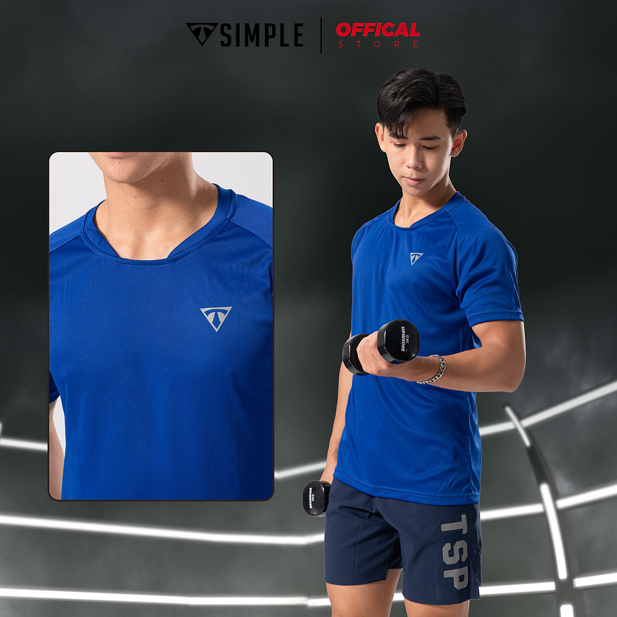 Áo Thun Thể Thao Nam TSIMPLE cổ tròn tay ngắn tập gym vải thun lạnh thoáng mát co giãn chuẩn form MSSAHRBC Áo Thun Thể Thao Nam Tsimple Cổ Tròn Tay Ngắn Tập Gym Vải Thun Lạnh Thoáng Mát Co Giãn Chuẩn Form Mssahrbc