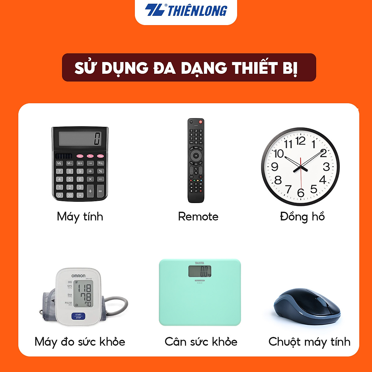 Lốc 4 Pin AA Thiên Long Flexio BAC-R6/4