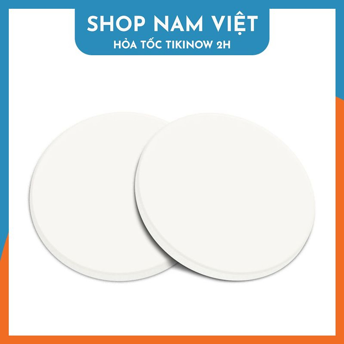 Lót Ly Ceramic Trắng Trơn, Đế Lót Cốc Gốm Sứ Siêu Thấm Hút, Thích Hợp Trang Trí DIY - Chính Hãng NAVIVU