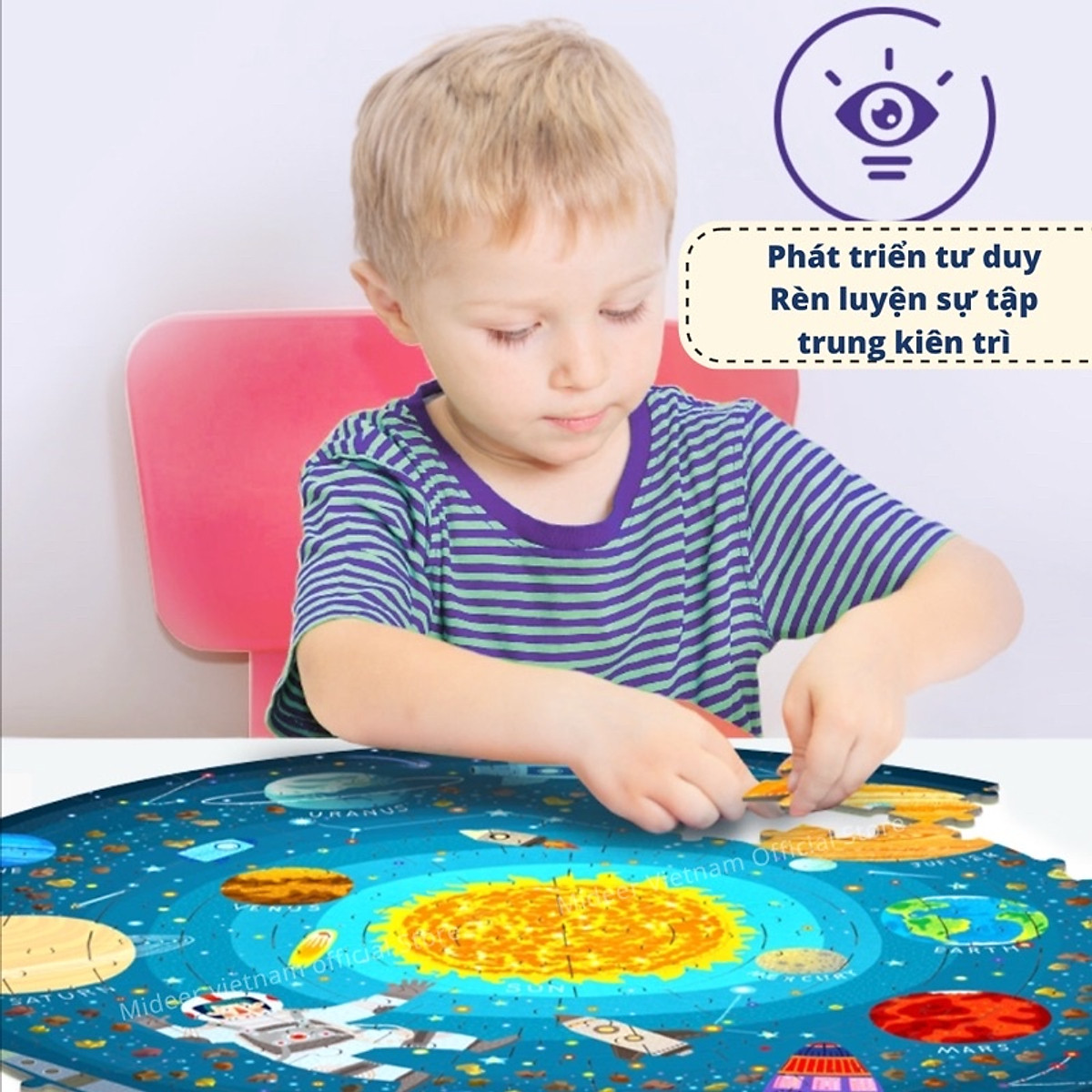 Đồ chơi xếp hình ghép hình puzzle dạng hình tròn Mideer - Chủ đề Khu rừng (150 mảnh ghép)