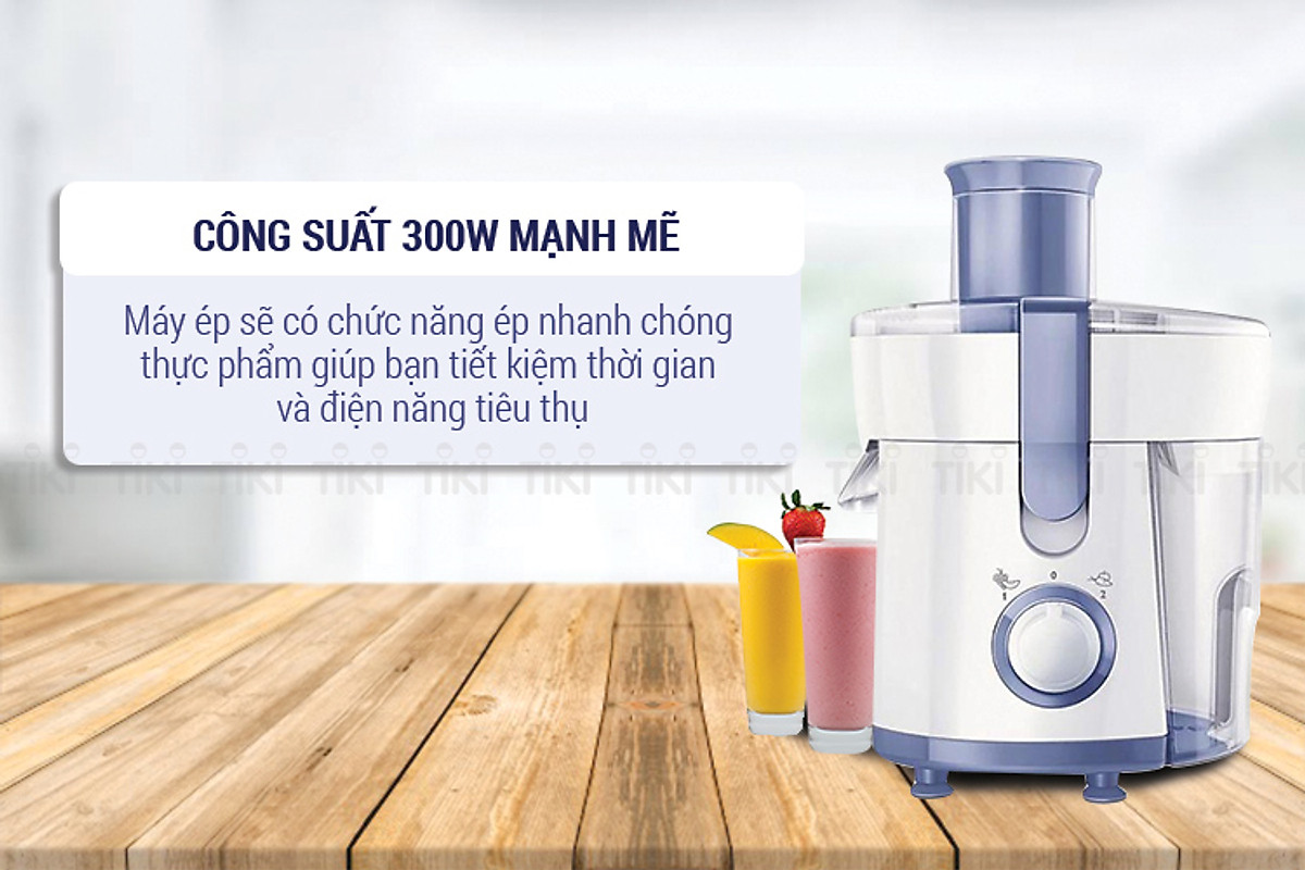Máy Ép Trái Cây Philips HR1811 (300W) - Trắng Xanh - Hàng chính hãng