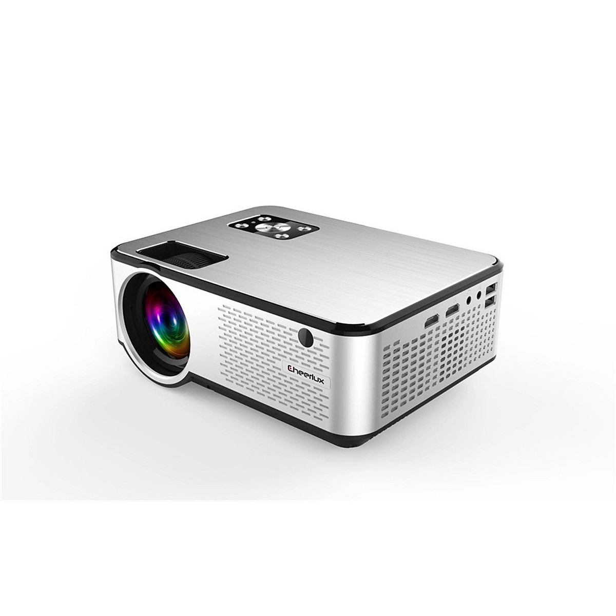 Máy chiếu mini projector Cheerlux C9 HD độ phân giải 1280x720, độ sáng 2800 Lumens, xem nét 100 inch, loa nghe cực hay, phù hợp thay thế tivi trong phòng ngủ. Hàng chính hãng