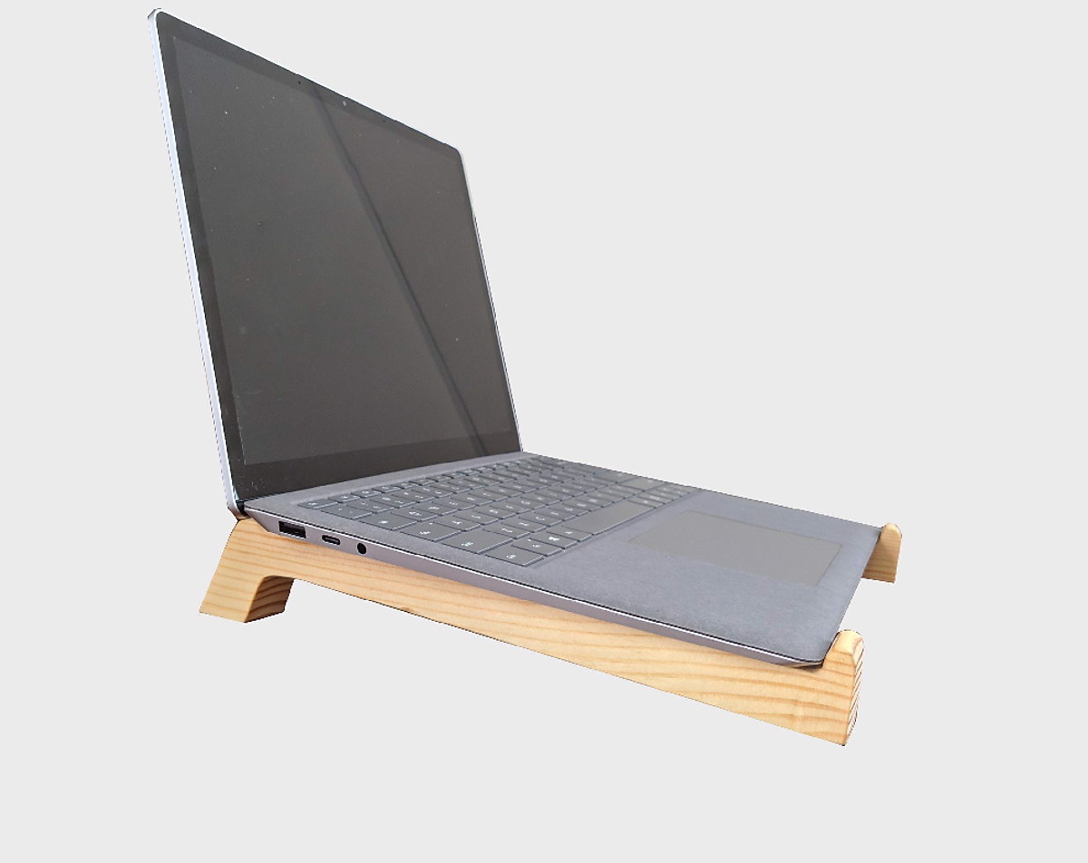 Giá đỡ laptop gỗ kiêm đế kê tản nhiệt cho laptop, macbook bằng gỗ loại 1 tầng bền rẻ đẹp (Nhiều loại)