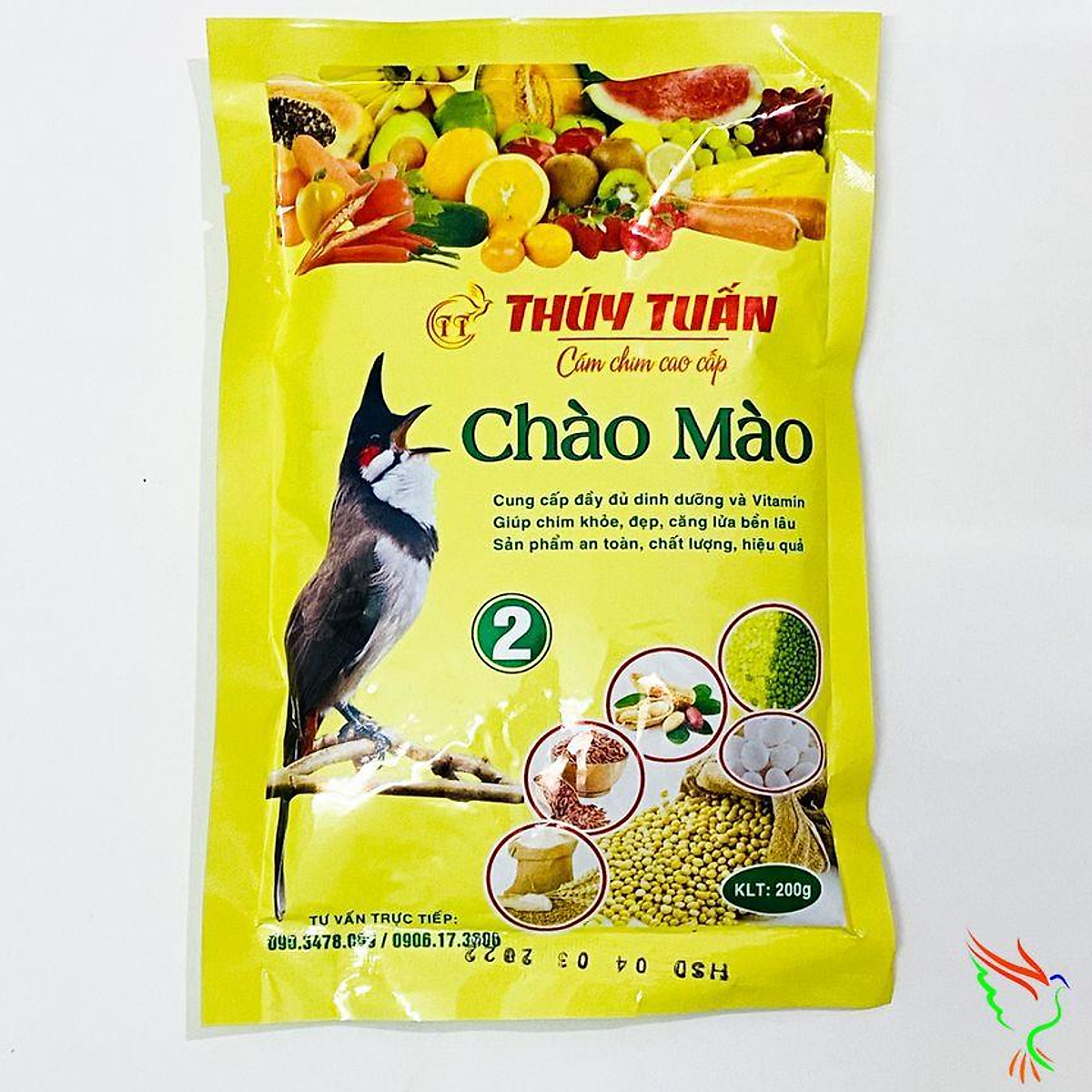 Cám chim chào mào Thúy Tuấn số 2 cao cấp 200gram - Cám chào mào ...