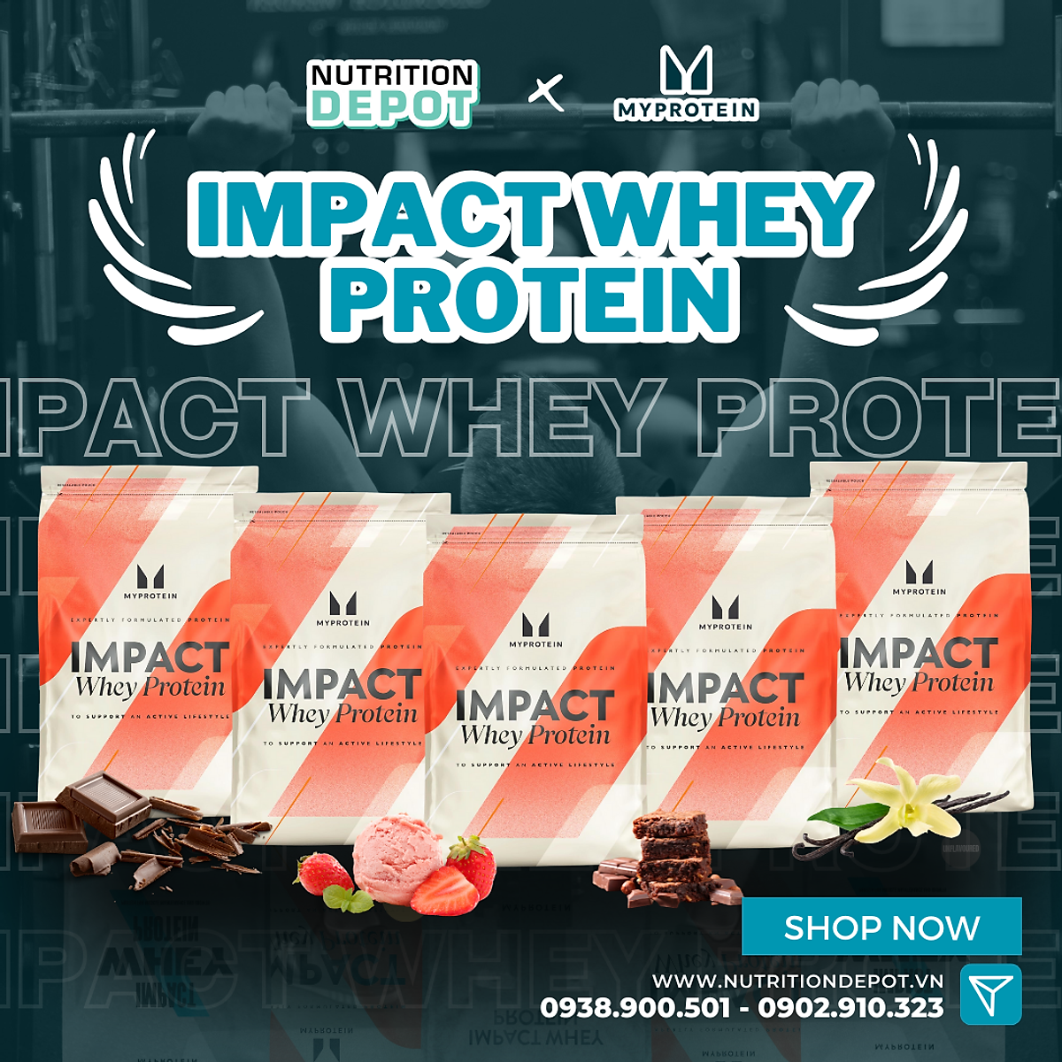 Sữa tăng cơ Impact Whey Protein Myprotein 1kg - Nutrition Depot