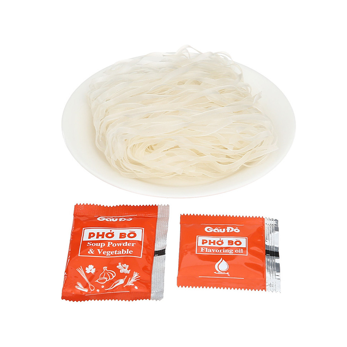 Thùng 30 Gói Phở Gấu Đỏ Bò 65g