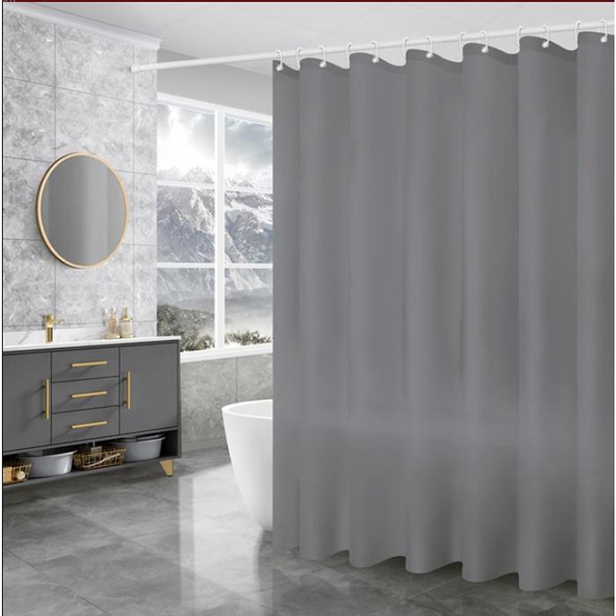 Mau xám hiện đại và thanh lịch sẽ giúp tạo ra một không gian phòng tắm sang trọng. Với chiếc rèm cửa nhà tắm màu xám, bạn có thể tạo ra một thiết kế phòng tắm đầy tinh tế với màu sắc thật thoải mái và ấn tượng. Hãy truy cập ngay để biết thêm chi tiết.